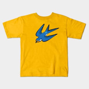 Old School Swallow Tattoo Kids T-Shirt